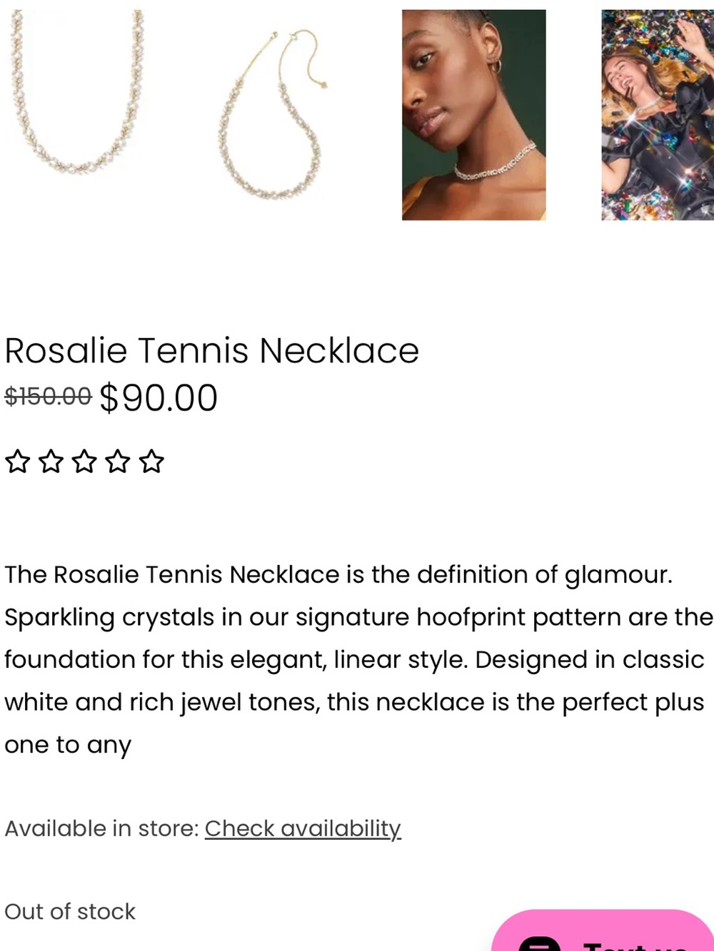 Kendra Scott Rosalie Tennis Necklace - Picture 4 of 10